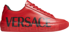 Кроссовки Versace Medusa Low Logo Print - Scarlet, красный