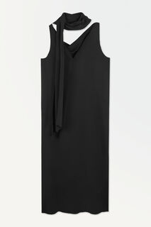Платье Cos Atelier The Silk Scarf, черный