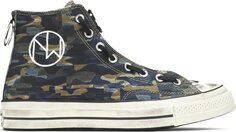 Кроссовки Converse UNDERCOVER x Chuck 70 Hi Camo, зеленый