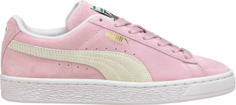 Кроссовки Puma Suede Classic 21 Jr Pink Lady White, розовый