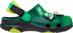 Кроссовки Ron English x All-Terrain Clog Kids Area 54 - Green Galaxy, зеленый Crocs