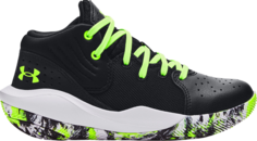 Кроссовки Under Armour Jet 21 PS Black Lime, черный