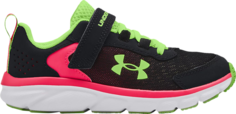 Кроссовки Under Armour Assert 9 AC PS Black Penta Pink, черный