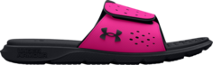 Сандалии Under Armour Ignite Pro Slide GS Black Rebel Pink, черный