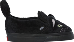 Кеды Vans Slip-On Velcro Toddler Cat, черный
