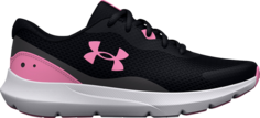 Кроссовки Under Armour Surge 3 GS Black Flamingo, черный