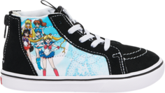 Кеды Vans Sailor Moon x Sk8-Hi Zip ComfyCush Toddler Pretty Guardian, черный