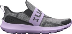 Кроссовки Under Armour Surge 3 Slip PS Jet Grey Nebula Purple, серый