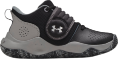 Кроссовки Under Armour Zone BB PS Black Concrete, черный