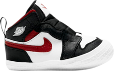 Кроссовки Air Jordan 1 Crib Bootie Gym Red, черный
