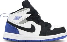 Кроссовки Air Jordan 1 Mid SE TD Royal Black Toe, синий