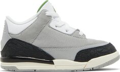 Кроссовки Air Jordan 3 Retro TD Chlorophyll, серый