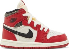 Кроссовки Air Jordan 1 Retro High OG TD Chicago Lost &amp; Found, красный