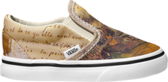 Кеды Vans Vincent Van Gogh x Classic Slip-On Toddler Skull, желтый