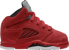 Кроссовки Air Jordan 5 Retro TD Red Suede, красный