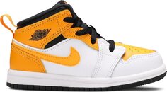 Кроссовки Air Jordan 1 Mid TD University Gold, золотой