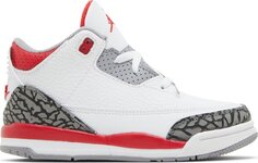 Кроссовки Air Jordan 3 Retro TD Fire Red 2022, белый