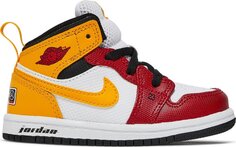 Кроссовки Air Jordan 1 Mid SE TD Motorsport, белый