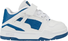 Кроссовки Puma Slipstream Suede Infant White Lake Blue, белый