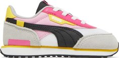 Кроссовки Puma Future Rider Splash Infant White Prism Pink, белый