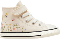 Кроссовки Converse Chuck Taylor All Star Easy-On High TD Embroidered Floral Print - Natural Ivory, белый