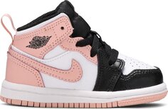 Кроссовки Air Jordan 1 Mid TD Crimson Tint, белый