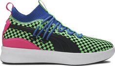 Кроссовки Puma Clyde Court Summertime, зеленый