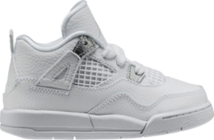 Кроссовки Air Jordan 4 Retro TD Pure Money, белый