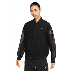 Спортивная куртка Nike Sportswear Essentials Woven, черный/белый