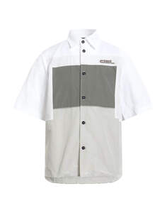 Рубашка Diesel Patterned, белый/серо-зеленый