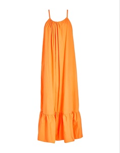 Хлопковое макси-платье 8 by YOOX, оранжевый