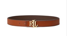 Ремень Lauren Ralph Lauren Logo Reversible Pebbled, темно-коричневый