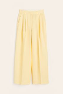 Брюки H&amp;M Linen-blend Dress, светло-желтый H&M Home