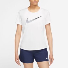 Футболка Nike Dri-FIT One Women&apos;s Short-Sleeve Running, белый