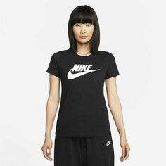Футболка Nike Sportswear Essentials Women&apos;s Logo, черный/белый