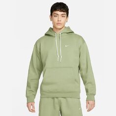 Худи Nike Solo Swoosh Men&apos;s Fleece Pullover, зеленый/белый