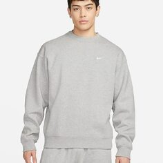 Свитшот Nike Solo Swoosh Men&apos;s Fleece Crew, серый