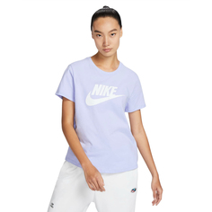 Футболка Nike Sportswear Essentials Women&apos;s Logo, голубой/белый
