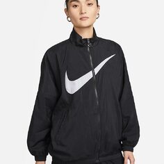 Куртка Nike Sportswear Essential Women&apos;s Woven, черный/белый