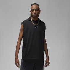 Худи Nike Jordan Dri-fit Sport Men&apos;s Knitted Sleeveless, черный/белый