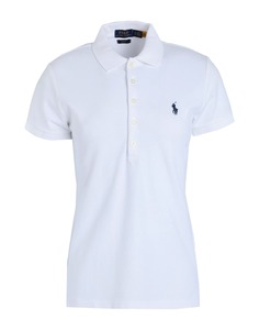 Футболка-поло Polo Ralph Lauren Slim Fit Stretch, белый