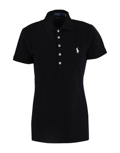 Футболка-поло Polo Ralph Lauren Slim Fit Stretch, черный