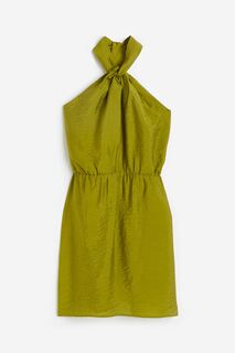 Платье H&amp;M Halterneck, оливковый H&M