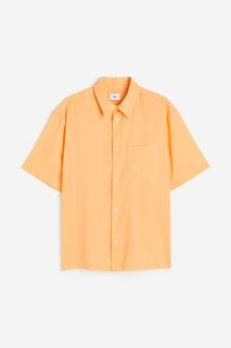 Рубашка H&amp;M Relaxed Fit Shirt, оранжевый H&M