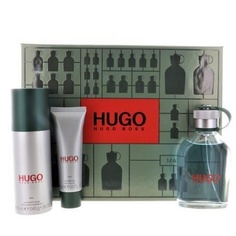 HUGO by Hugo Boss Подарочный набор из 3 предметов 4,2 унции Туалетная вода-спрей - Новая коробка
