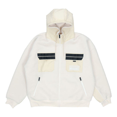 Куртка Men&apos;s Jordan Splicing Polar Fleece Hooded Jacket Light Ivory DQ0385-110, слоновая кость