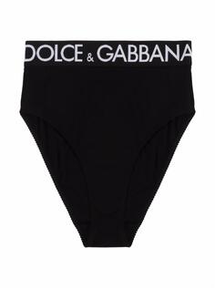 Хлопковые трусы на высокой посадке Dolce&amp;Gabbana