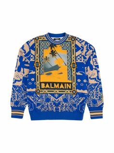 Свитшот с принтом Balmain