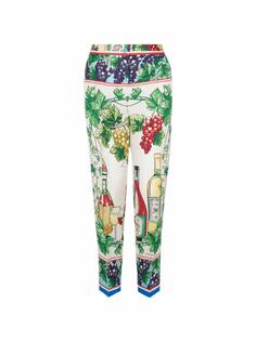 Шёлковые брюки с принтом Dolce&amp;Gabbana