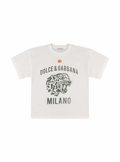 Хлопковая футболка с принтом Dolce&amp;Gabbana